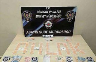 Bilecik’te kumar baskınında 9 kişiye 16 bin 371...