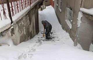 Bitlis Belediyesini karla mücadele çalışmaları