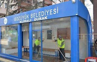 Bozüyük’te duraklar yıkanıyor