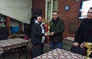 Bozüyük’te erkekler okey turnuvası sona erdi