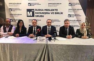 Bursa SMMMO Başkan adayı Fatih Arslan: "Çözüm...