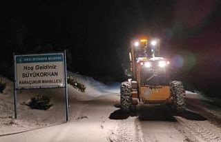 Bursa’da 24 saatte 455 mahalle yolunu ulaşıma...
