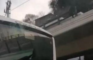 Bursa’da tehlikeli yolculuk kameraya yansıdı