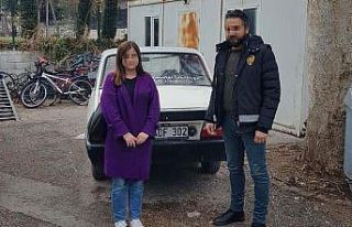 Çalınan otomobil bulunarak sahibine teslim edildi