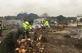 Çan Belediyesinden yakacak yardımı