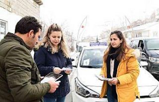 Çatak’ta ilk kez direksiyon sınavı yapıldı