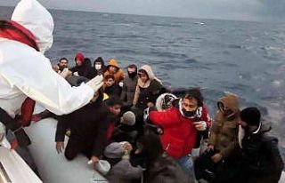 Datça açıklarında 36 düzensiz göçmen kurtarıldı