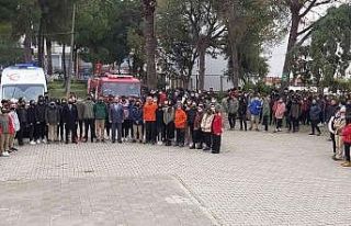 Datça’da deprem ve tahliye tatbikatı yapıldı