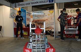 Denizli OSB Teknik Koleji robotik yarışmasına damga...
