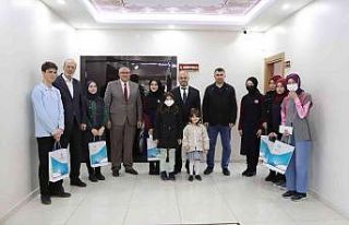 Dereceye giren öğrenciler ödüllendirildi