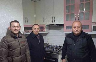 Dereli ilçesinde ilk doğalgaz açıldı