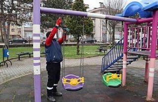 Düzce’de parklar bakıma alındı