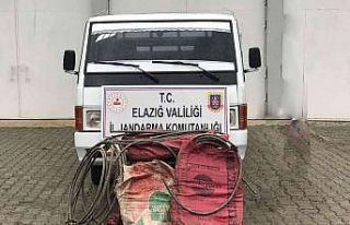 Elazığ’da 157 bin liralık malzeme çalan 3 şüpheli...
