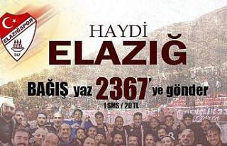 Elazığspor’un SMS kampanyasına destek çığ...