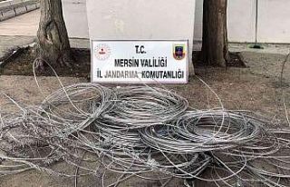 Elektrik teli hırsızları yakalandı