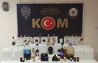 Erzincan’da sahte içki operasyonu