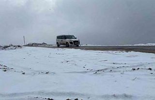 Eskişehir’in yüksek kesimleri karla kaplandı