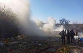 Eyüpsultan’da fabrikanın bahçesinde korkutan...