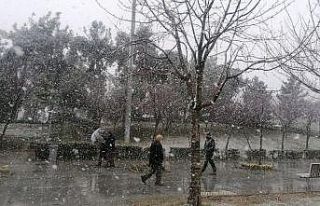 Gebze’de kar yağışı