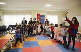 Göçmen çocuklar yaşıtlarıyla kaynaştı