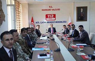 Hakkari’deki koordinasyon kurulu toplantısı