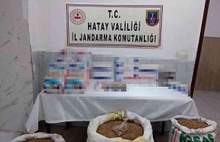 Hassa’da bakkal da 140 kilo kaçak tütün, 100...