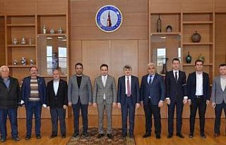 Hisarcık heyetinden Rektör Uysal’a ziyaret