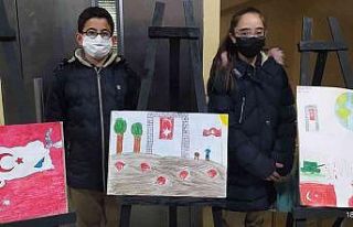 İlkokul öğrencilerinden Çanakkale Zaferi sergisi