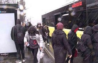 İstanbul’da beklenen kar yağışı Üsküdar’da...