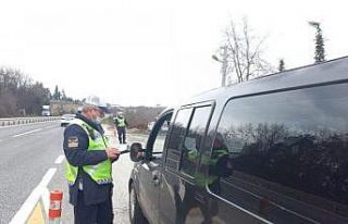 Jandarma ekipleri havadan ve karadan denetim yaptı