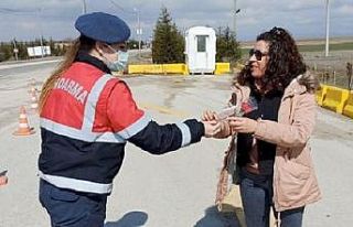 Jandarma ekiplerinden ’Kadınlar Günü’ mesaisi