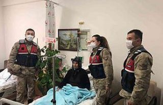 Jandarmadan 108 yaşındaki Emine Çağlı’ya anlamlı...