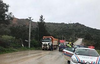 Jandarmadan hafriyat kamyonlarına sıkı denetim