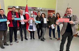 Kadın üyeler adına fidan diktiler