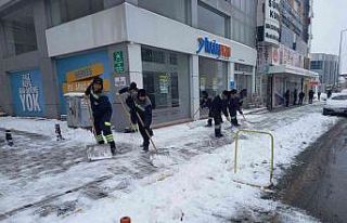 Kar yağışı Nevşehir’de etkili oldu