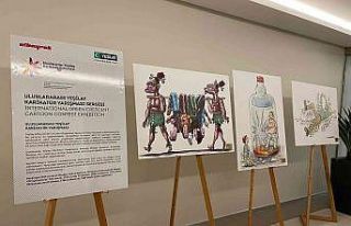 Karikatürler bağımlılığa karşı farkındalık...
