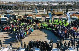 Karla mücadele ekipleri göreve hazır