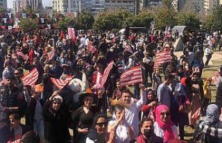 Karnavalda 1954 adet Adanaspor bayrağı dağıtıldı