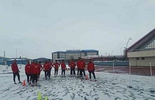 Kars 36 Spor Doğubayazıt karşılaşması hazırlıklarını...