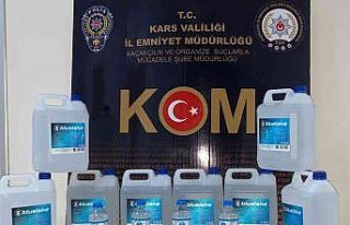 Kars’ta sahte içki ele geçirildi