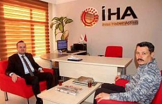 Kaymakam Aslantürk’ten  İHA’ya ziyaret
