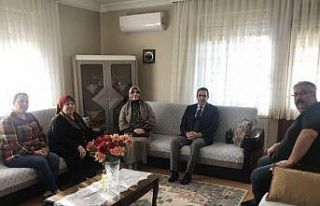 Kaymakam Memiş, şehit ailesini ziyaret etti