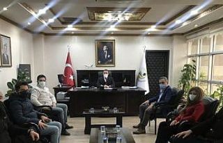 Kaymakam Memiş, yeni seçilen oda yönetimini tebrik...