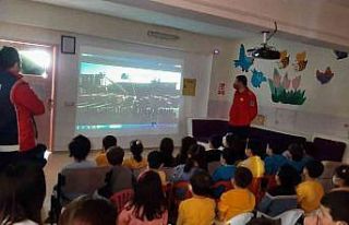 Kırıkkale Belediyesi İtfaiyesinden öğrencilere...