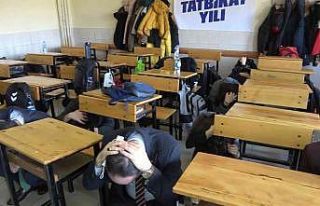 Kırıkkale’deki okullarda eş zamanlı deprem tatbikatı