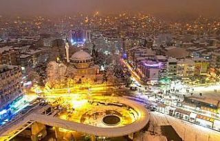 Kocaeli’nin kış manzarası mest etti