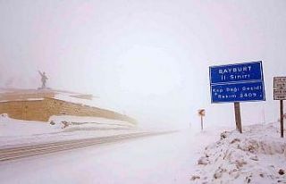 Kop dağında kar ve tipi ulaşımı olumsuz etkiliyor