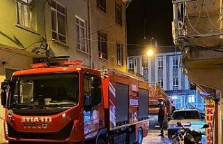 Korkutan baca yangını büyümeden söndürüldü