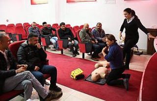 Köyceğiz Belediye personeline ilkyardım eğitimi...