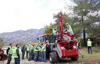 Köyceğiz’de havai hat operatörlüğü eğitimi